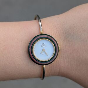 Gucci Vintage Gold Bangle watch